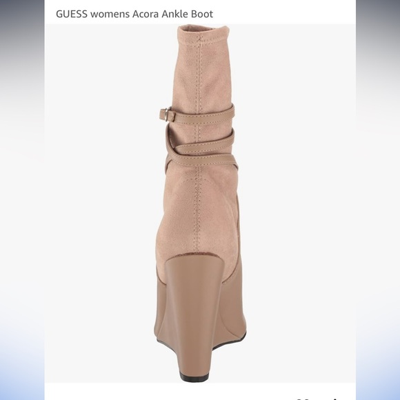 GUESS WOMEN ACORA ANKLE BOOTS IN BEIGE SIZE 10 M - Picture 4 of 10